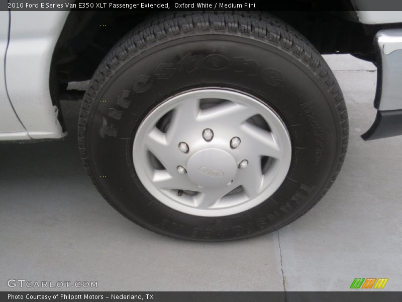 Oxford White / Medium Flint 2010 Ford E Series Van E350 XLT Passenger Extended