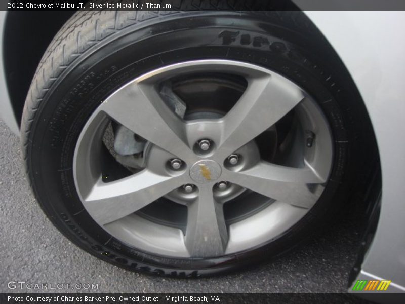 Silver Ice Metallic / Titanium 2012 Chevrolet Malibu LT