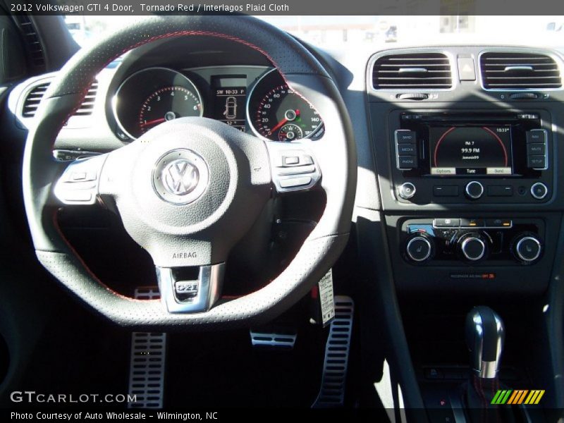 Tornado Red / Interlagos Plaid Cloth 2012 Volkswagen GTI 4 Door