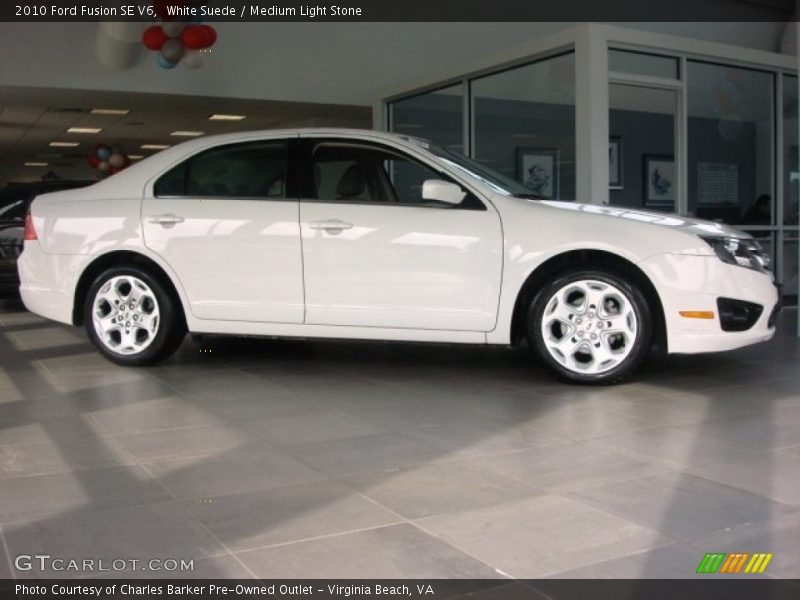 White Suede / Medium Light Stone 2010 Ford Fusion SE V6