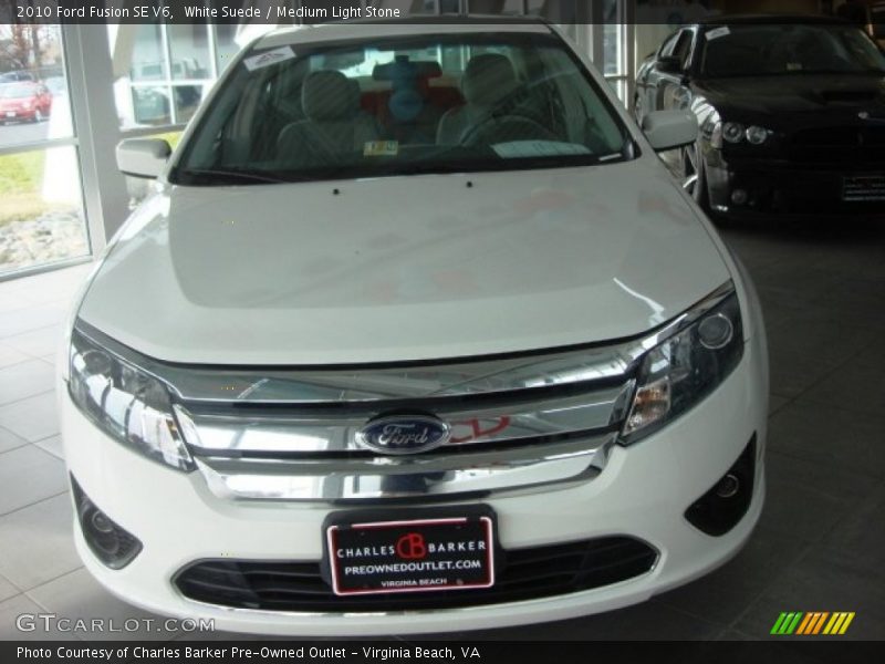 White Suede / Medium Light Stone 2010 Ford Fusion SE V6