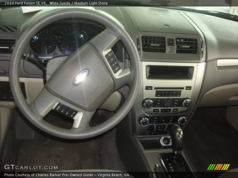 White Suede / Medium Light Stone 2010 Ford Fusion SE V6