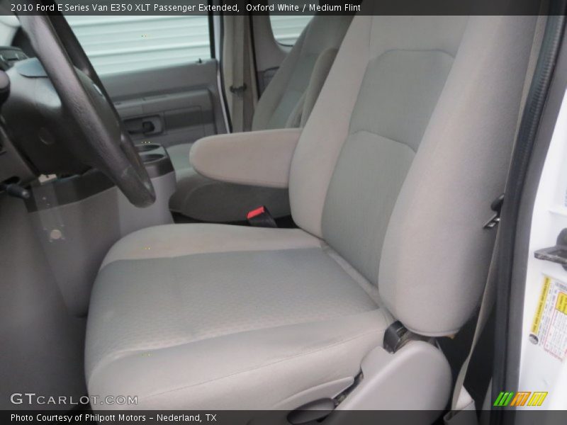 Oxford White / Medium Flint 2010 Ford E Series Van E350 XLT Passenger Extended