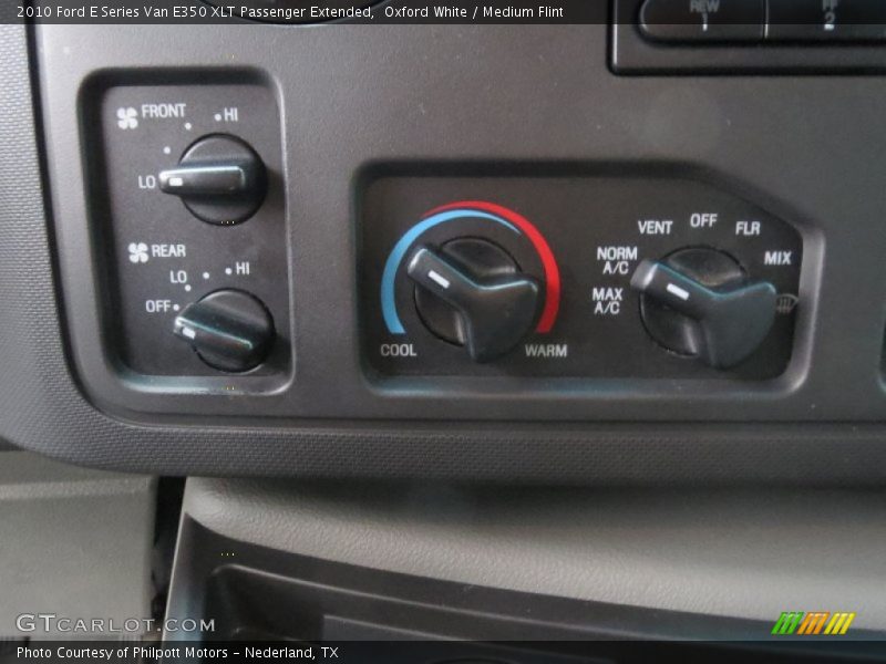 Oxford White / Medium Flint 2010 Ford E Series Van E350 XLT Passenger Extended