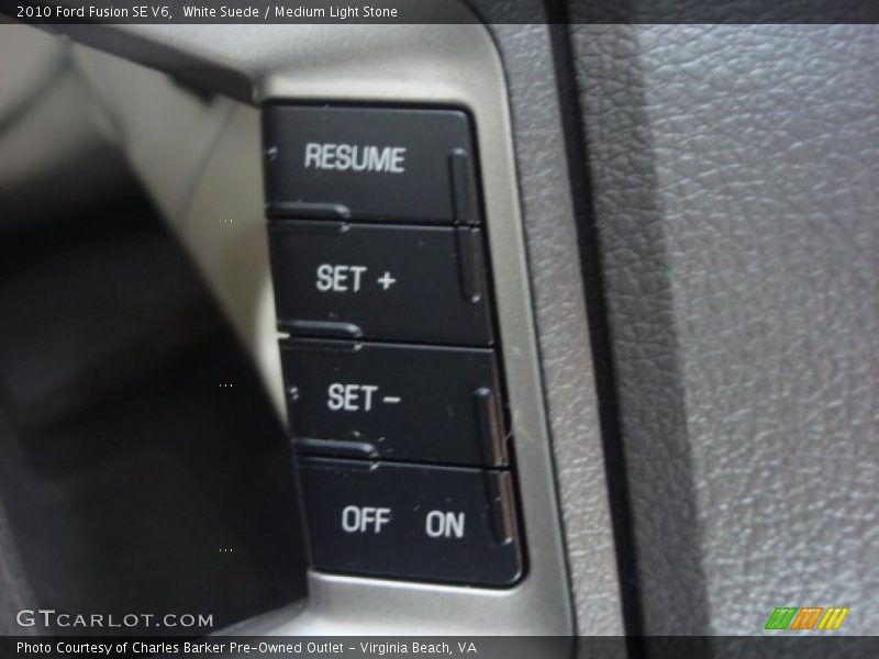 White Suede / Medium Light Stone 2010 Ford Fusion SE V6