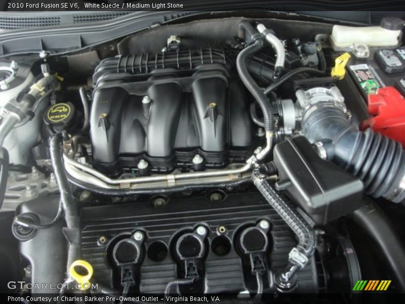 White Suede / Medium Light Stone 2010 Ford Fusion SE V6