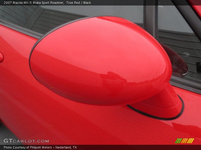 True Red / Black 2007 Mazda MX-5 Miata Sport Roadster