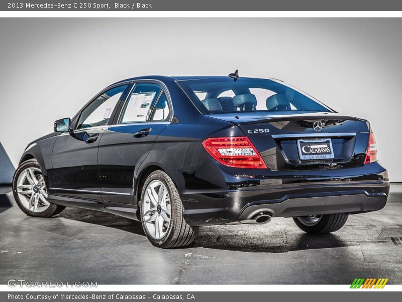 Black / Black 2013 Mercedes-Benz C 250 Sport