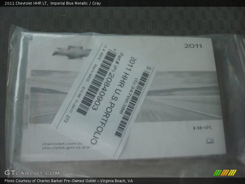 Imperial Blue Metallic / Gray 2011 Chevrolet HHR LT