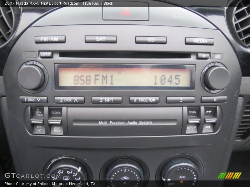 Audio System of 2007 MX-5 Miata Sport Roadster