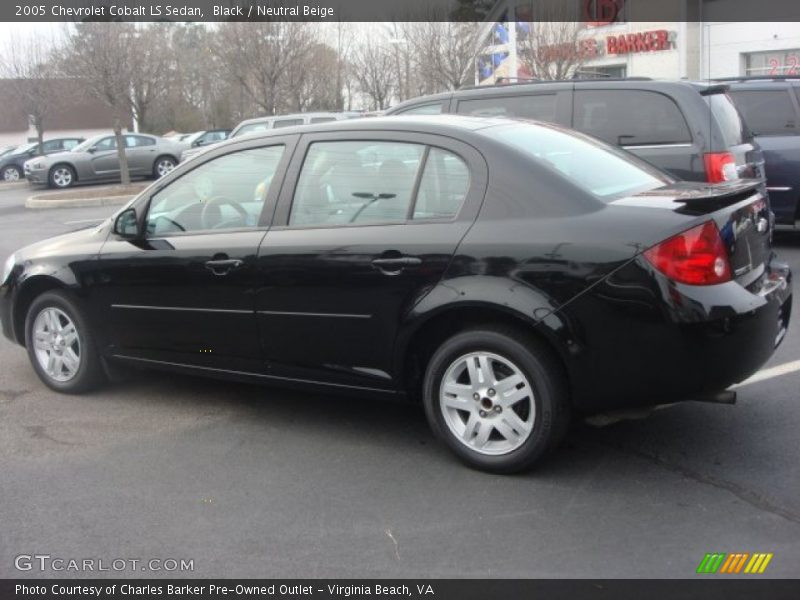 Black / Neutral Beige 2005 Chevrolet Cobalt LS Sedan