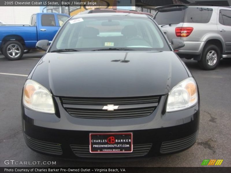 Black / Neutral Beige 2005 Chevrolet Cobalt LS Sedan