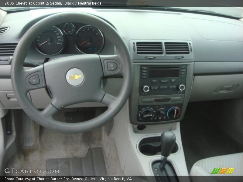 Black / Neutral Beige 2005 Chevrolet Cobalt LS Sedan