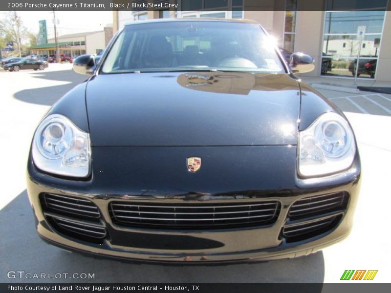 Black / Black/Steel Grey 2006 Porsche Cayenne S Titanium