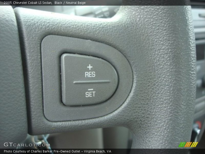 Black / Neutral Beige 2005 Chevrolet Cobalt LS Sedan