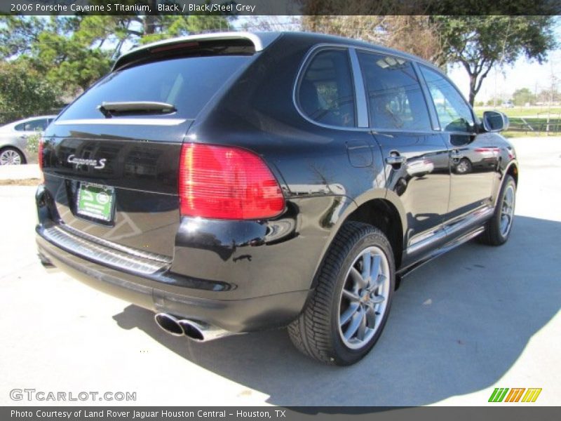 Black / Black/Steel Grey 2006 Porsche Cayenne S Titanium