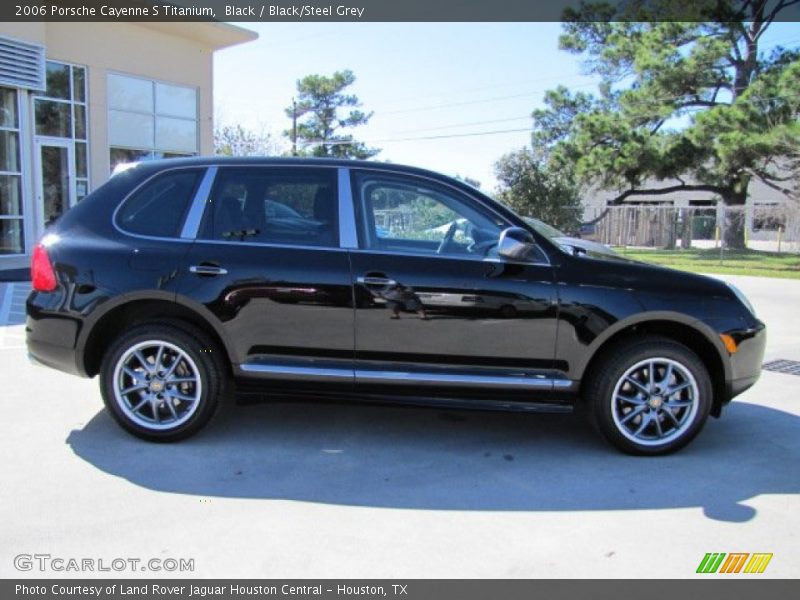 Black / Black/Steel Grey 2006 Porsche Cayenne S Titanium