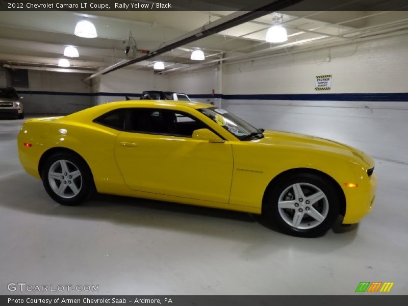 Rally Yellow / Black 2012 Chevrolet Camaro LT Coupe