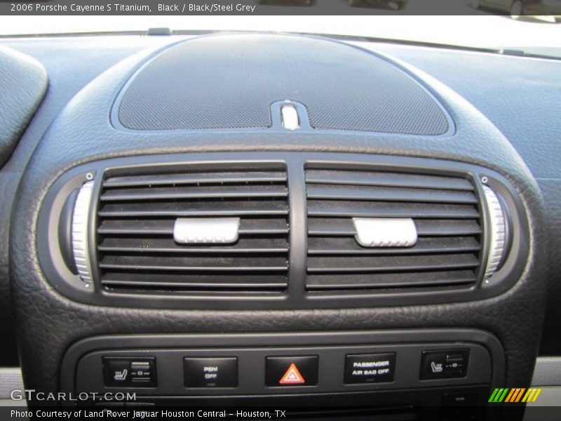 Black / Black/Steel Grey 2006 Porsche Cayenne S Titanium