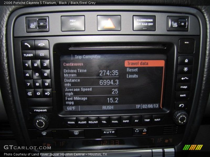 Black / Black/Steel Grey 2006 Porsche Cayenne S Titanium