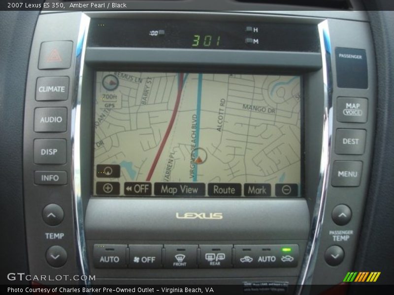 Navigation of 2007 ES 350