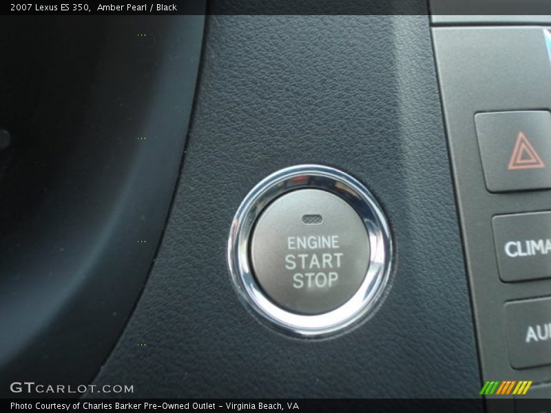 Amber Pearl / Black 2007 Lexus ES 350