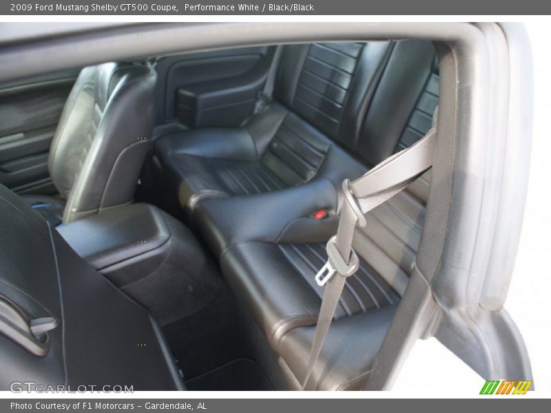 Performance White / Black/Black 2009 Ford Mustang Shelby GT500 Coupe