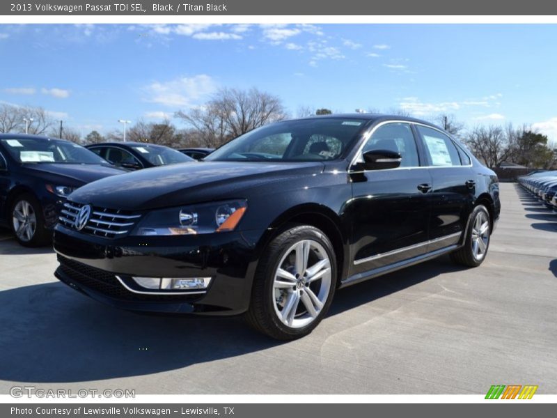 Black / Titan Black 2013 Volkswagen Passat TDI SEL