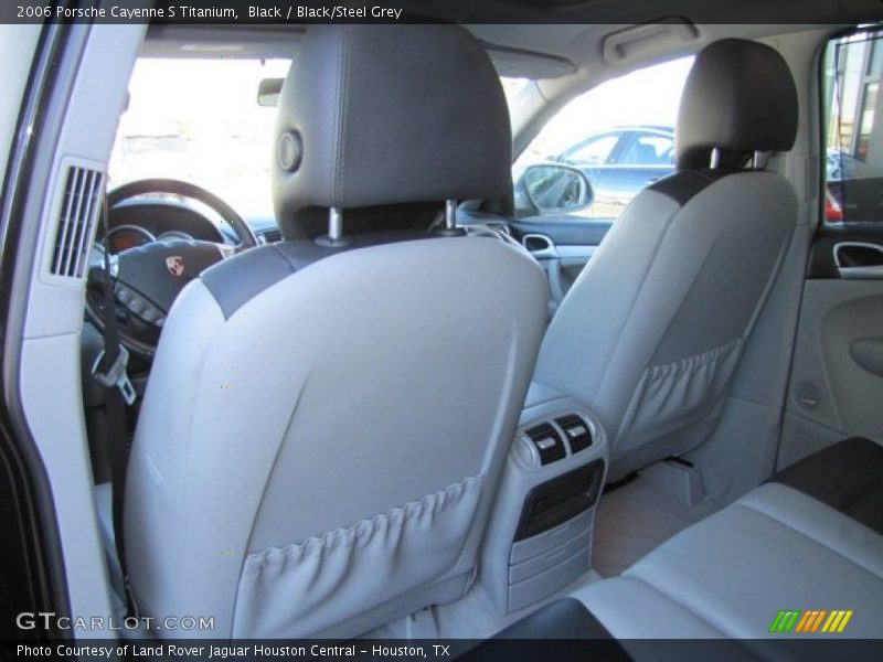 Black / Black/Steel Grey 2006 Porsche Cayenne S Titanium