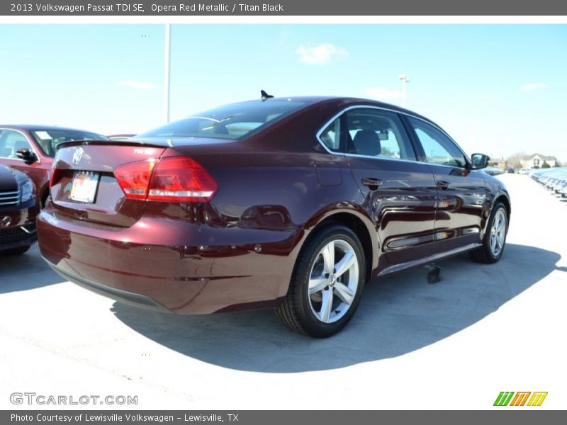 Opera Red Metallic / Titan Black 2013 Volkswagen Passat TDI SE