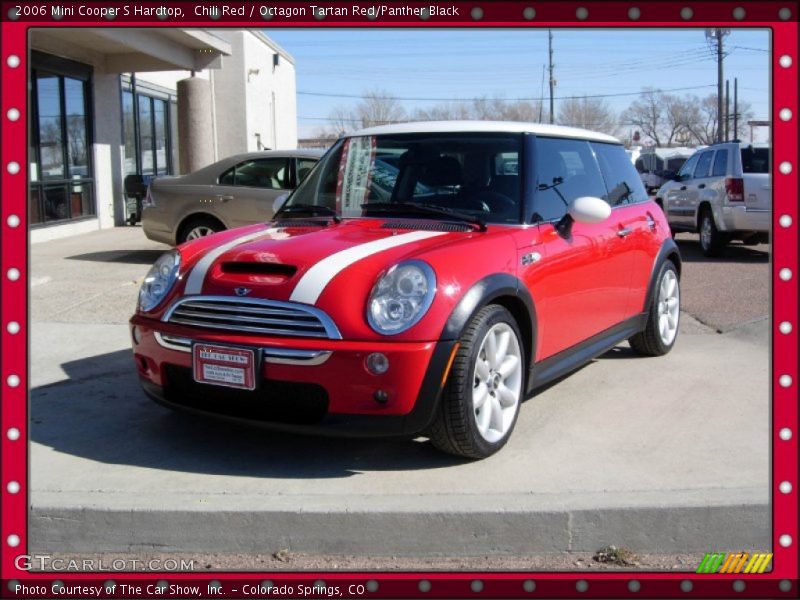 Chili Red / Octagon Tartan Red/Panther Black 2006 Mini Cooper S Hardtop