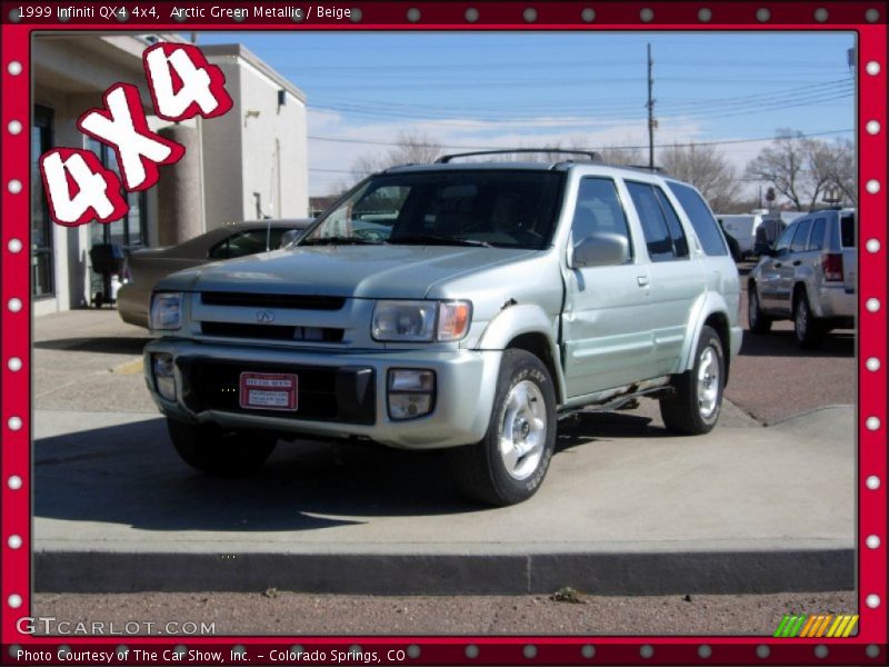 Arctic Green Metallic / Beige 1999 Infiniti QX4 4x4