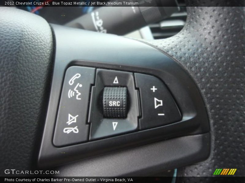 Blue Topaz Metallic / Jet Black/Medium Titanium 2012 Chevrolet Cruze LS