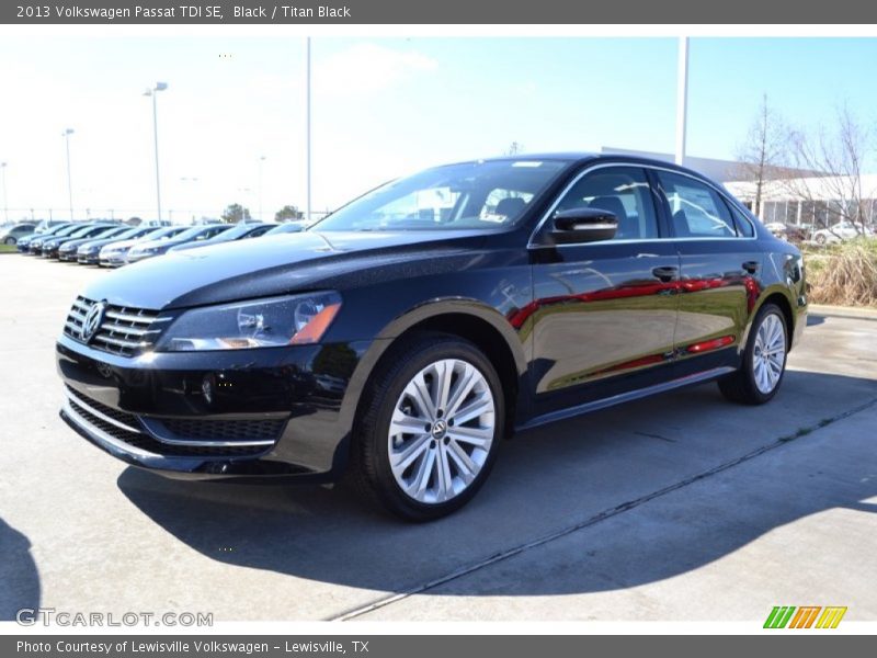 Black / Titan Black 2013 Volkswagen Passat TDI SE