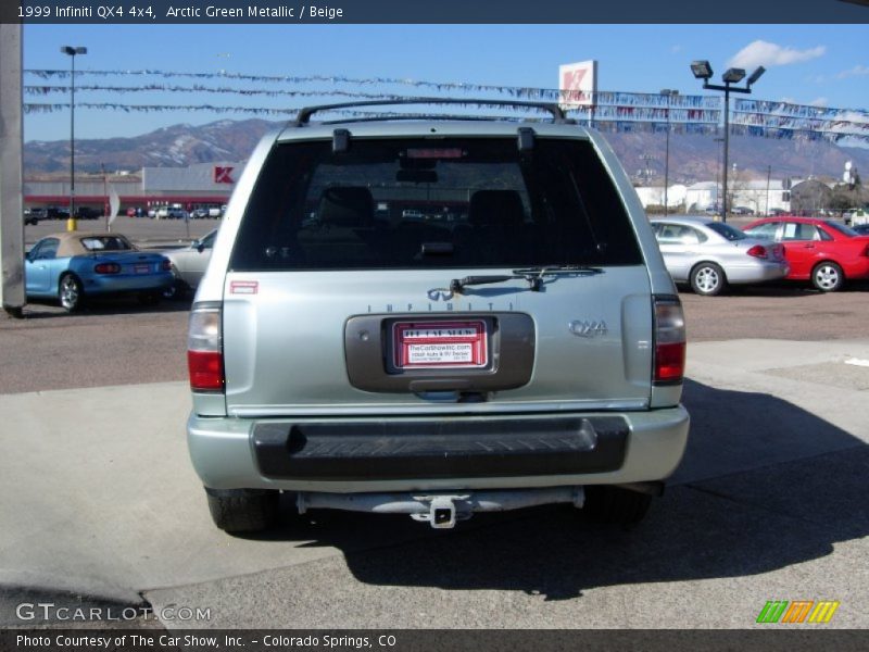 Arctic Green Metallic / Beige 1999 Infiniti QX4 4x4