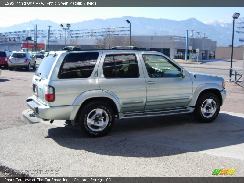 Arctic Green Metallic / Beige 1999 Infiniti QX4 4x4