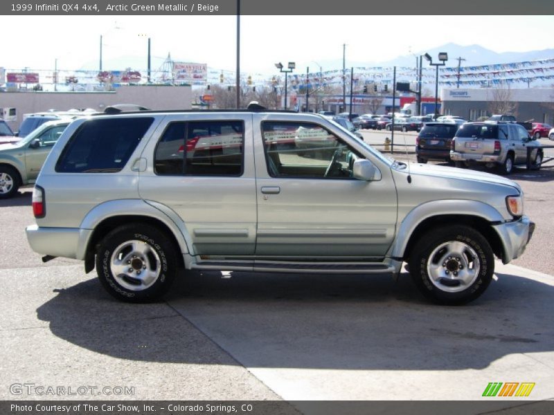Arctic Green Metallic / Beige 1999 Infiniti QX4 4x4