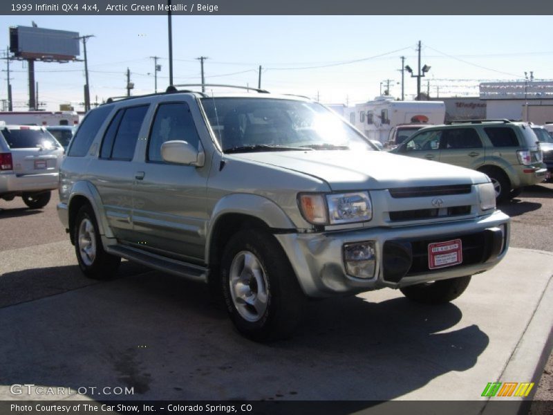 Arctic Green Metallic / Beige 1999 Infiniti QX4 4x4