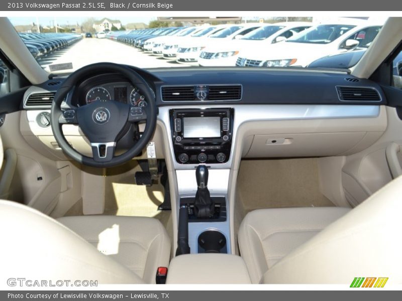 Black / Cornsilk Beige 2013 Volkswagen Passat 2.5L SE