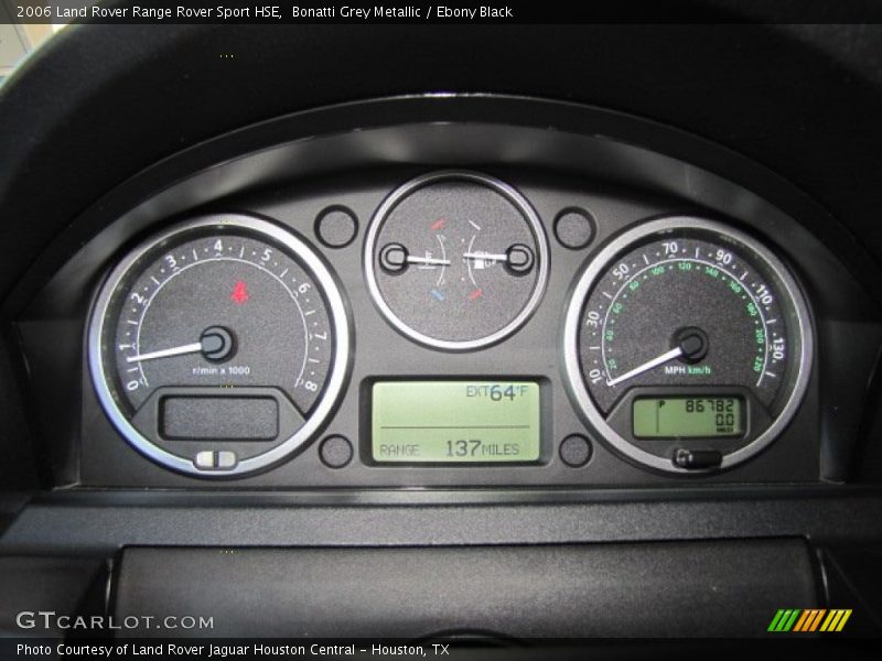 Bonatti Grey Metallic / Ebony Black 2006 Land Rover Range Rover Sport HSE