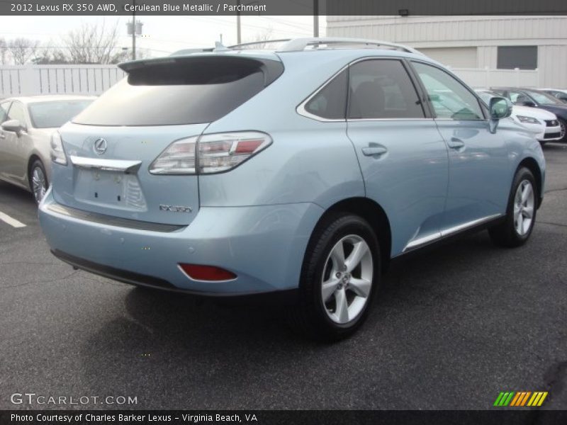 Cerulean Blue Metallic / Parchment 2012 Lexus RX 350 AWD