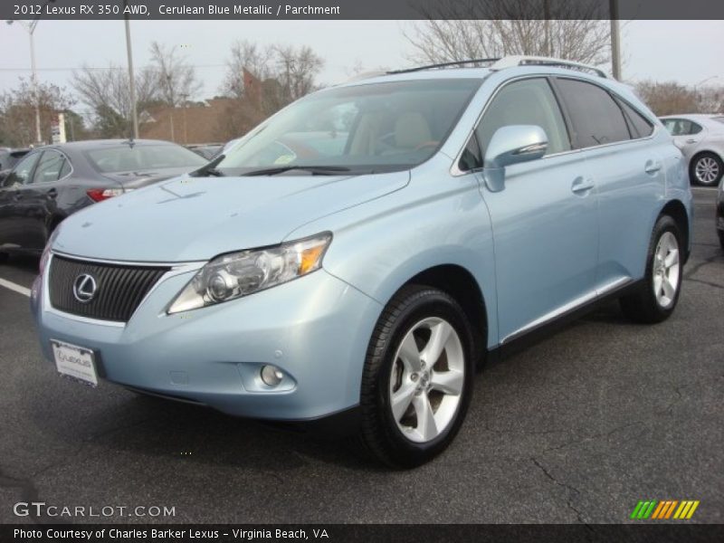 Cerulean Blue Metallic / Parchment 2012 Lexus RX 350 AWD