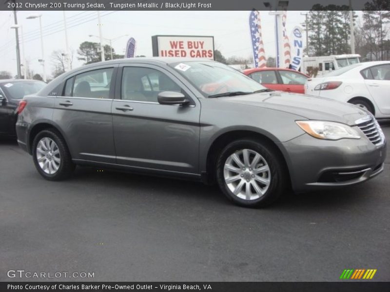 Tungsten Metallic / Black/Light Frost 2012 Chrysler 200 Touring Sedan