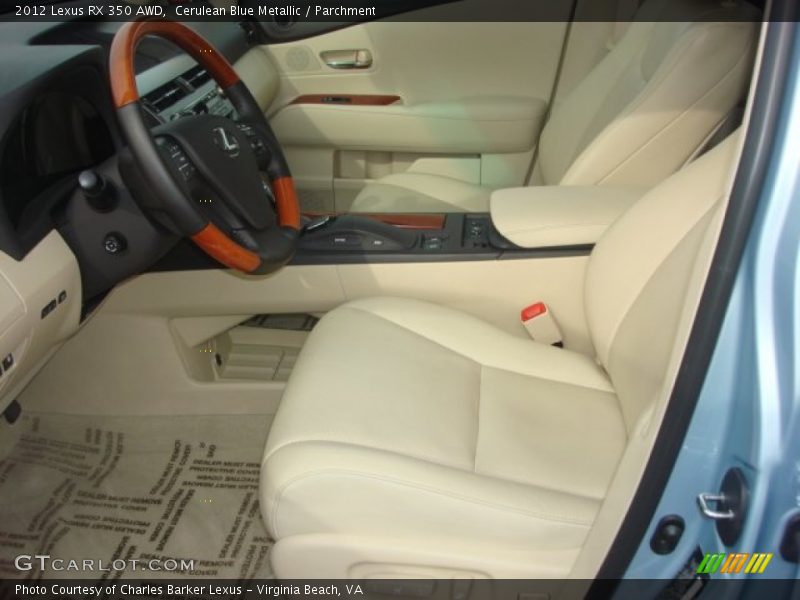 Cerulean Blue Metallic / Parchment 2012 Lexus RX 350 AWD