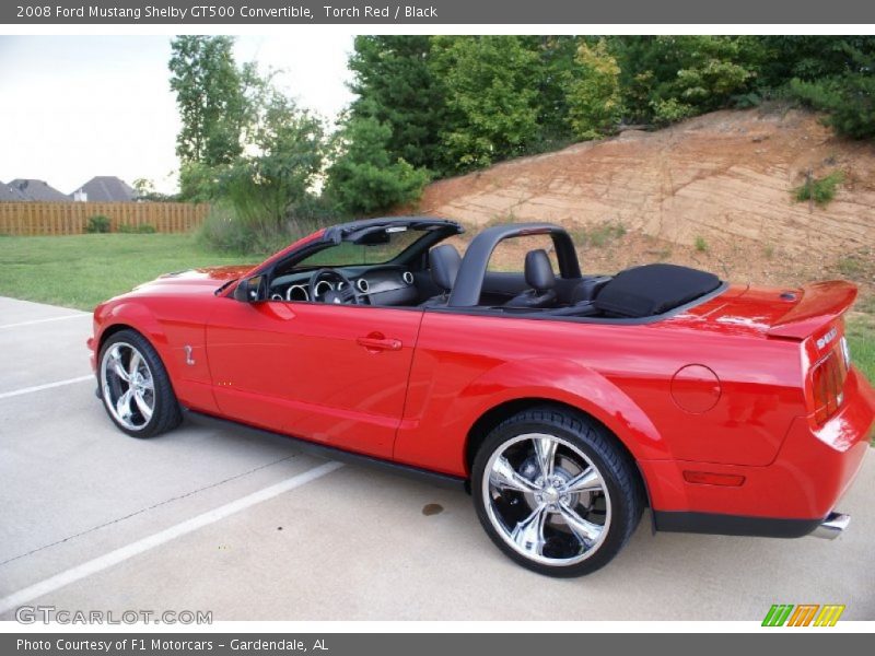 Torch Red / Black 2008 Ford Mustang Shelby GT500 Convertible