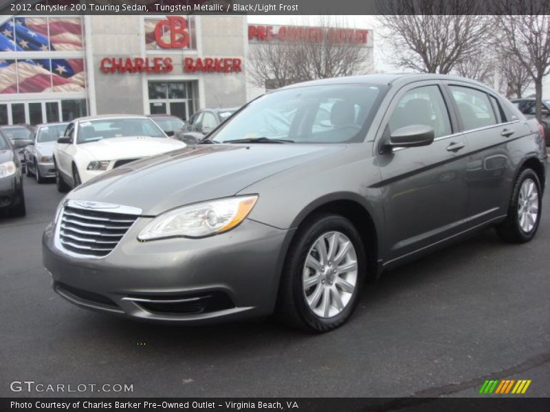 Tungsten Metallic / Black/Light Frost 2012 Chrysler 200 Touring Sedan