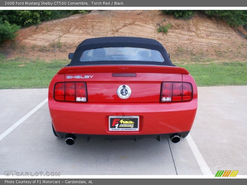 Torch Red / Black 2008 Ford Mustang Shelby GT500 Convertible