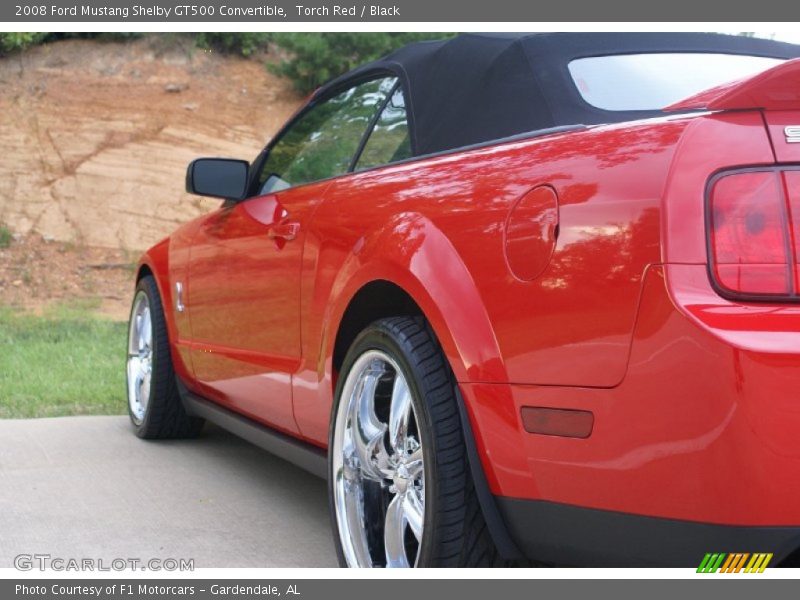 Torch Red / Black 2008 Ford Mustang Shelby GT500 Convertible