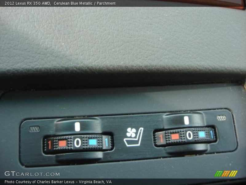 Cerulean Blue Metallic / Parchment 2012 Lexus RX 350 AWD