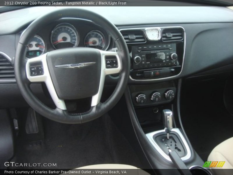 Tungsten Metallic / Black/Light Frost 2012 Chrysler 200 Touring Sedan